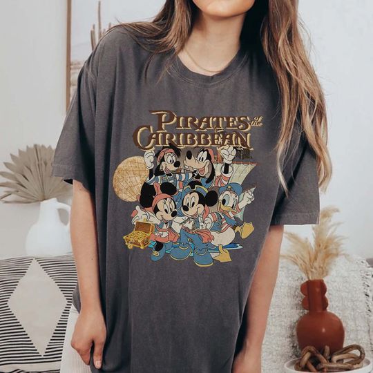 Disney Pirates Of The Caribbean Vintage Shirt