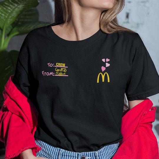 Cardi B And Offset Mcdonalds Shirt, Music Tour 2023 Shirt, Hip Hop T-Shirt