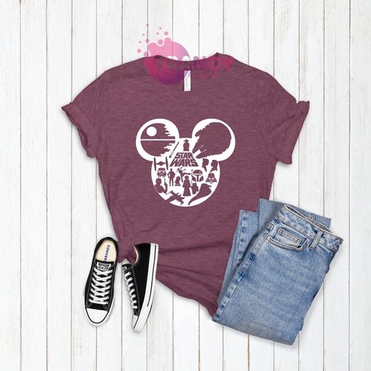 Mickey Head T-shirt, Mandalorian Shirt, Disney Shirt, Mickey Head Shirt