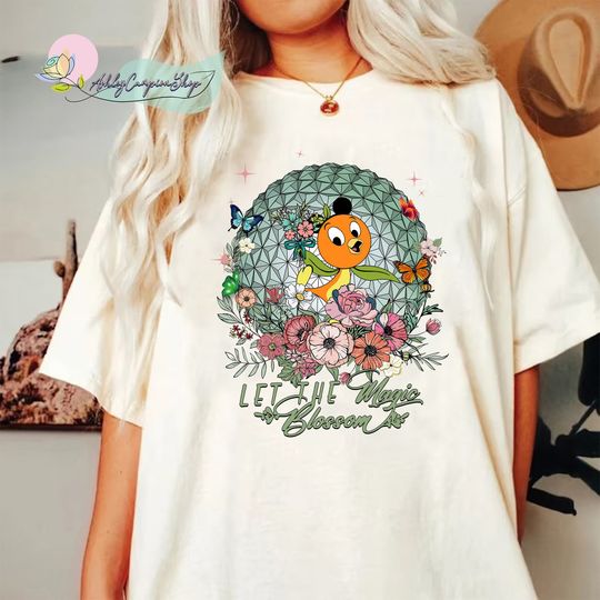 Epcot Flower & Garden Festival 2023 Shirt, Let the Magic Blossom, Orange Bird Shirt