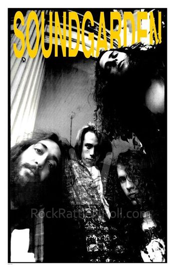 SOUNDGARDEN 1989 Poster BW Retail Collectible Loud Love Seattle Rock Band