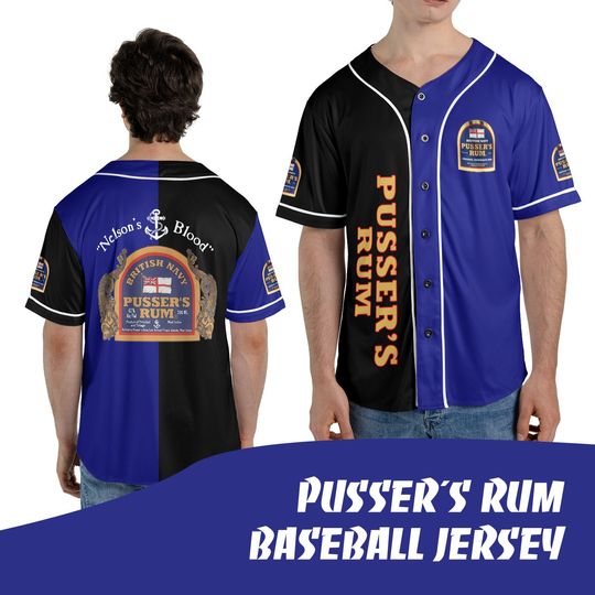 Pusser's Rum  jersey shirt - Jersey baseball - Sport fashion - Baseball Tshirt