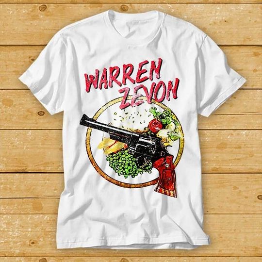 Warren Zevon T-Shirt Music Blues Rock Gift Money London Unisex