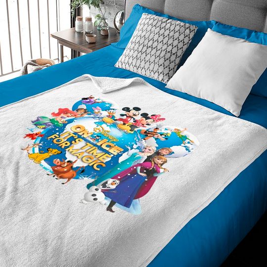 Disney On Ice 2023 Baby Blankets, Mickey and Friends Baby Blankets, Magic Kingdom on Ice, Disney Vacation Baby Blankets