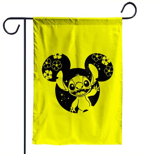 Disney Stitch Ohana Garden Flags