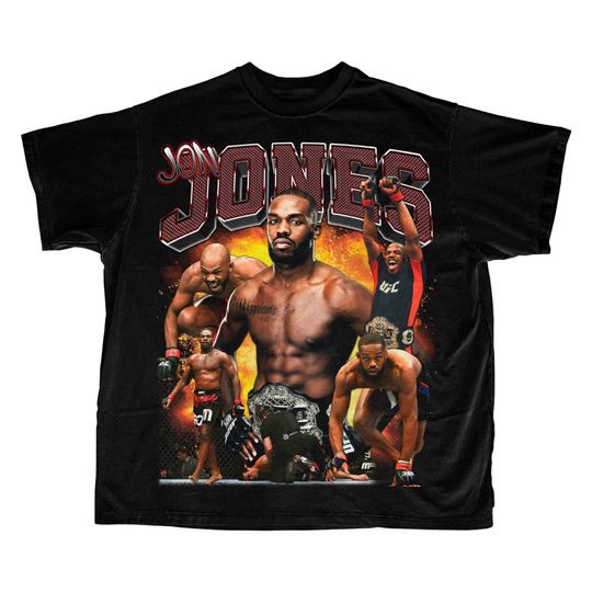 Vintage Jon Jones MMA T-Shirt: Retro Tee for Fans of Mixed Martial Arts