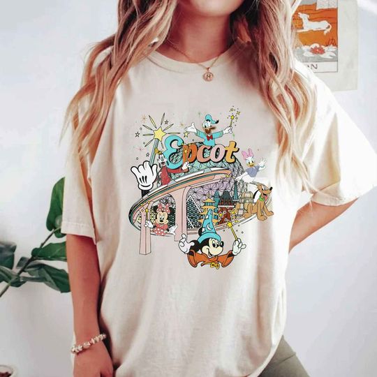 Disney Epcot Shirt, Vintage Epcot 1982 Shirt, Vintage Disney Shirt