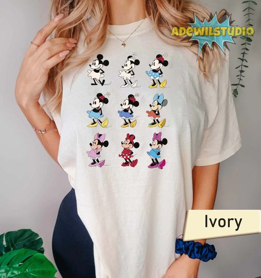 Discover Disney Mickey & Friends Minnie Mouse Classic Pose Retro Shirt