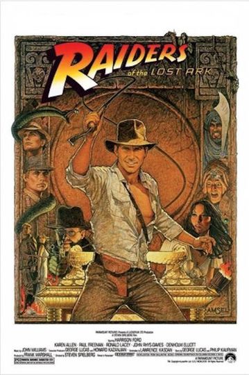 Indiana Jones Raiders Of The Lost Ark Movie Sheet Poster