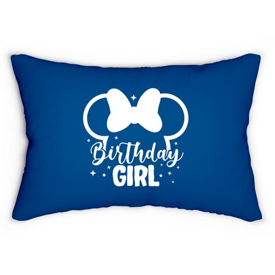 Disney Birthday Girl Lumbar Pillows, Minnie Mouse Ears Lumbar Pillows