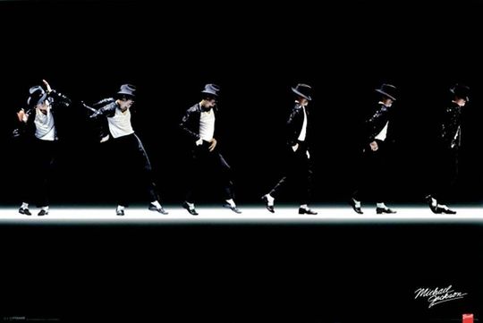 Michael Jackson Moonwalk Poster