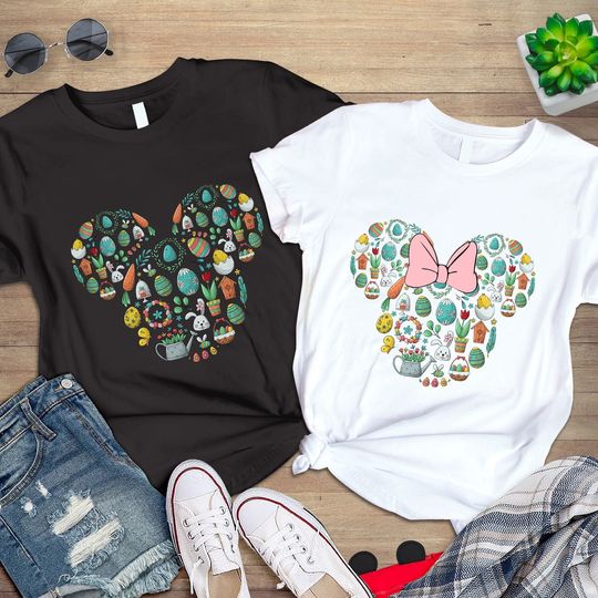 Easter Disney Mouse Shirt, Minnie Easter Bunny Shirt, Disney Easter Eggs Shirt
