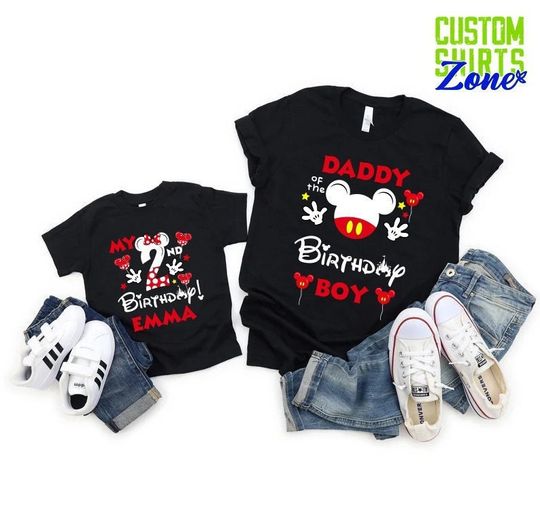 Minnie Mickey Birthday Shirt, Matching Disney Birthday Shirt, Disney Birthday Trip