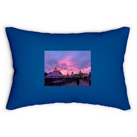 Paris Castle Pink - Disneyland Paris - Lumbar Pillows