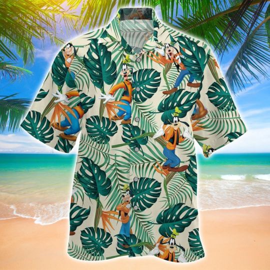 Garfield Hawaiian Shirt, Disney Hawaiian Shirt, Aloha Hawaiian Shirt, Vacation Hawaiian Shirt