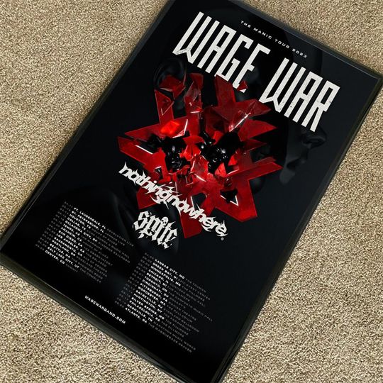 Wage War the Manic Tour 2023 Poster