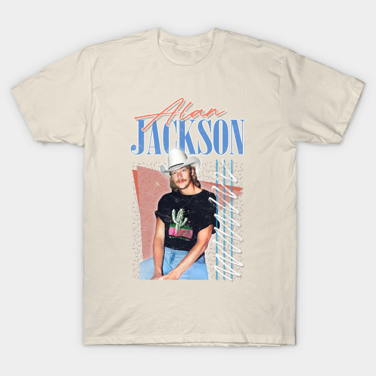 Alan Jackson / Vintage Faded-Style Fan Design - Alan Jackson - T-Shirt