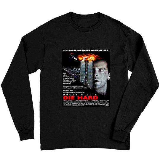 Die Hard Movie Soft Long Sleeves, Die Hard Poster Long Sleeves
