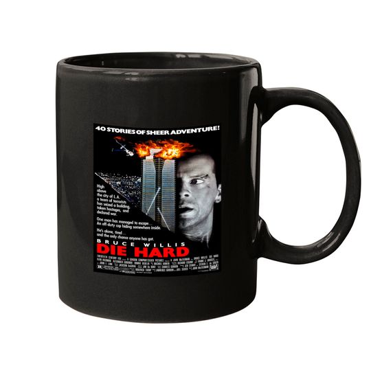 Die Hard Movie Soft Mugs, Die Hard Poster Mugs