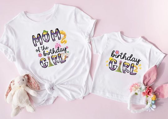 Rapunzel Birthday Shirt, Disney Princess Birthday Shirt, Disney Birthday  Princess Shirt, Disney Birthday Girl Shirt