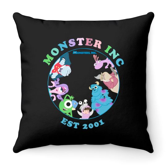 Monsters Inc Throw Pillows, Disney comfort colors Throw Pillows, Monsters University Throw Pillows