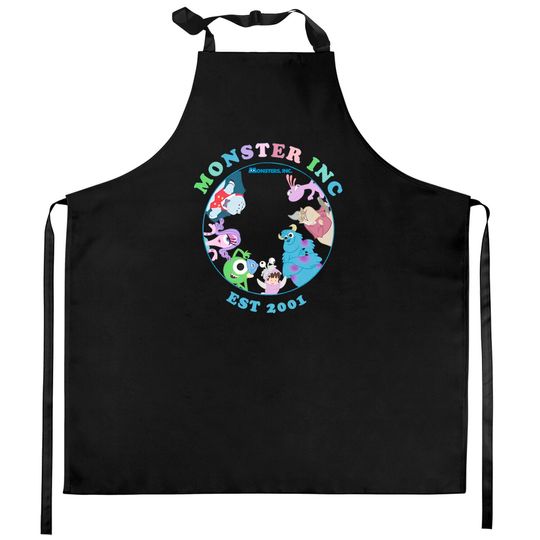 Monsters Inc Kitchen Aprons, Disney comfort colors Kitchen Aprons, Monsters University Kitchen Aprons