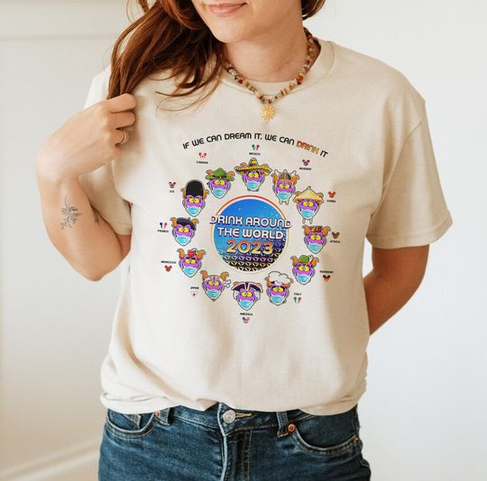 Disney Drinking Around The World 2023 Shirt | Figment Drinking Team Shirt