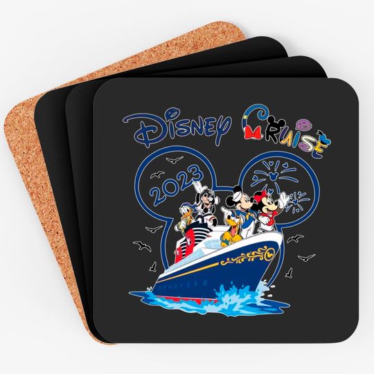 Disney Cruise 2023 Coasters, Mickey Cruise Coasters, Cruise Coasters, Disney Cruise Coasters