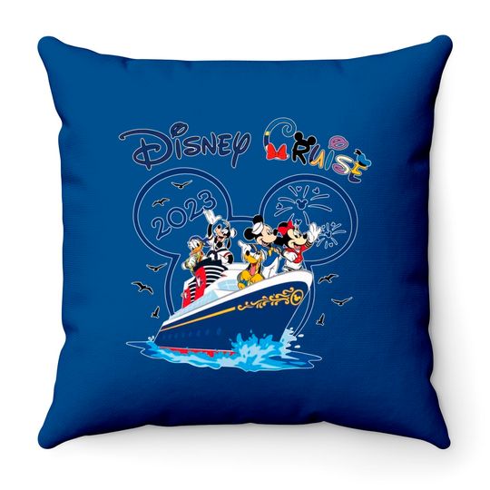 Disney Cruise 2023 Throw Pillows, Mickey Cruise Throw Pillows, Cruise Throw Pillows, Disney Cruise Throw Pillows