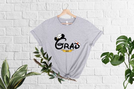 Grad 2023 Disney T-Shirt, Minnie Mickey Graduation Tee