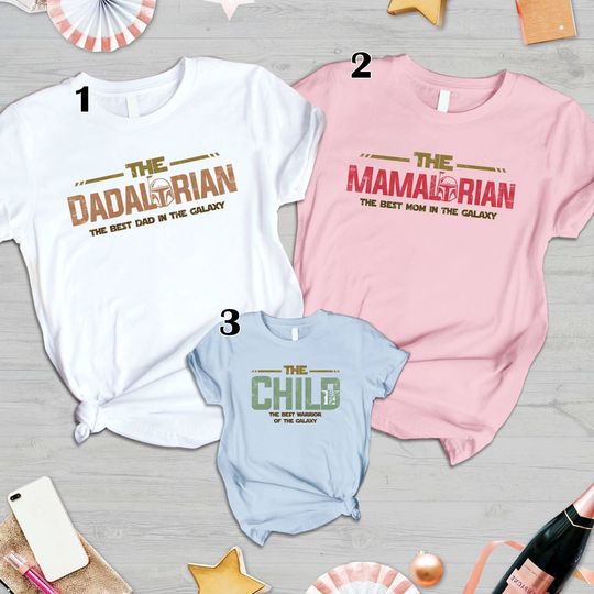 Dadalorian Mamalorian The Child Shirt, Disney Family Matching Shirt, Mandalorian Family Shirt