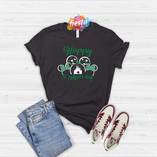 Disney Happy St Patricks Day T-Shirt, Disney Irish Day Tee, Lucky Mickey Tee