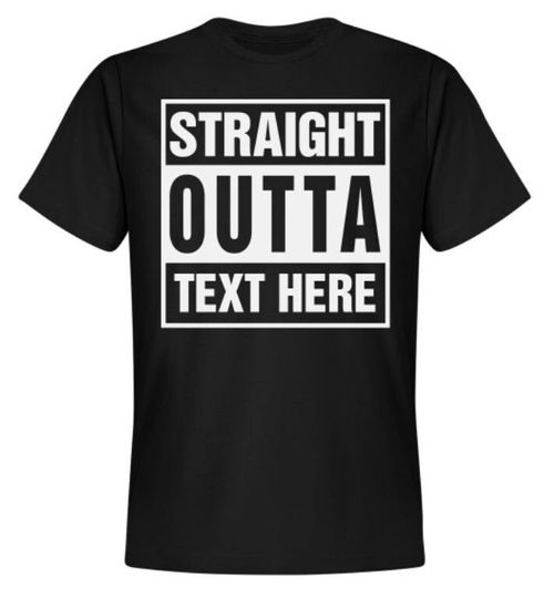 Discover Personalized Straight Outta Your Text Compton Bottom Line T-shir