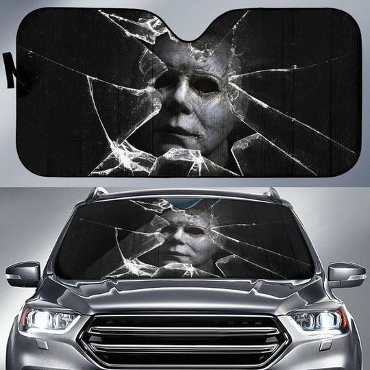 Michael Myers Car Auto Sun Shade Horror Halloween Car Sun Shade