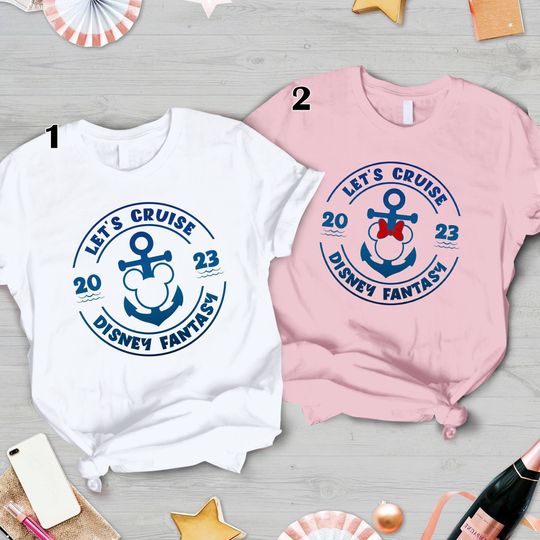 Let's Cruise 2023 Disney Fantasy Shirt, Matching Disney Cruise Shirt