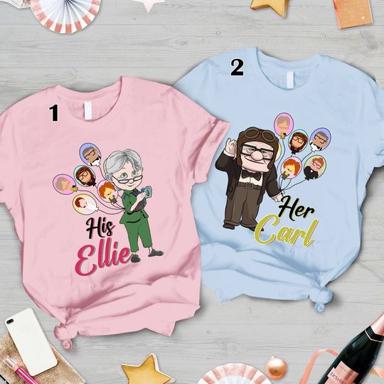 Her Carl His Ellie Shirts, Disney Shirt, Carl And Ellie Shirts