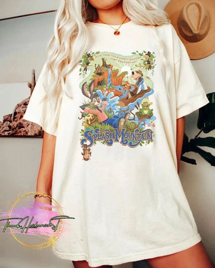 Vintage Splash Mountain Shirt, Disney Shirt