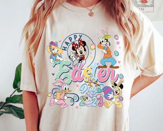 Disney Mickey Mouse & Friends Custom Happy Easter Day 2023 Shirt