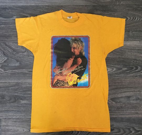 ROD STEWART Shirt 70s Vintage Blondes Have More Fun Tour Tshirt