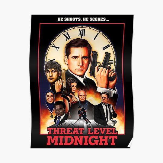 Threat Level Midnight The Office Premium Matte Vertical Poster