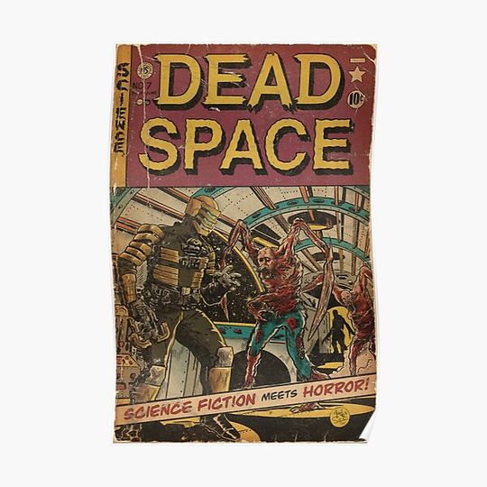 Dead Space fan art comic cover Premium Matte Vertical Poster