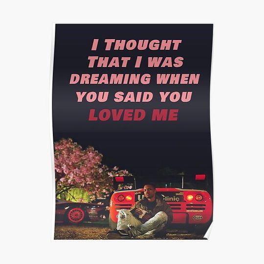 Frank Ocean Ivy Song Lyrics Graphic Premium Matte Vertical Poster