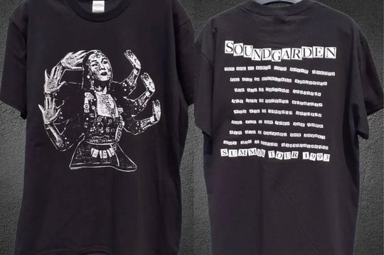 Soundgarden Summer Tour 1993 Black T-Shirt