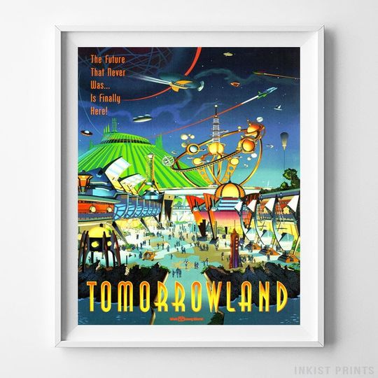 Disney Vintage, Disneyland Vintage, Starport Seven Five, Disney Poster