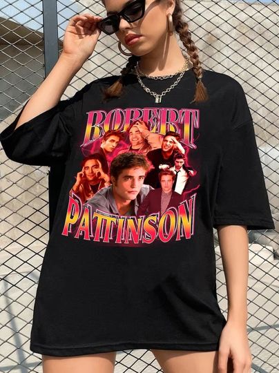 Robert Pattinson Vintage 90s Shirt, Edward Cullen Retro Shirt