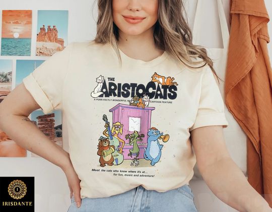 Disney The Aristocats Vintage Shirt, Disney The Aristocats 1970s