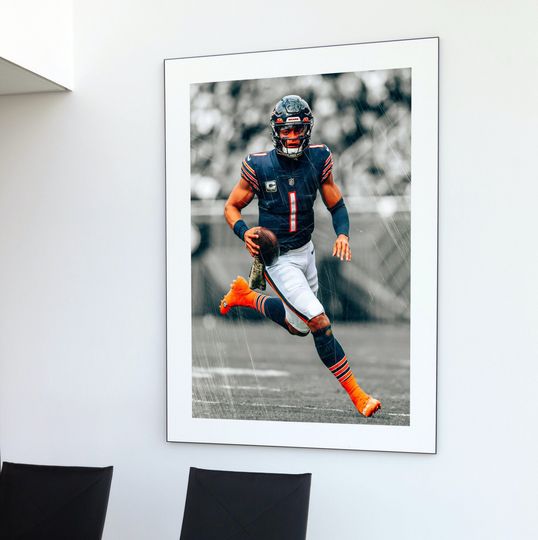 Justin Fields Chicago Bears Poster