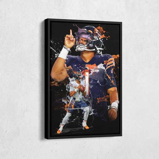 Justin Fields Poster Chicago Bears Poster