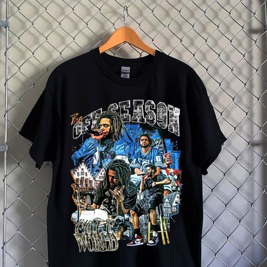 Discover Vintage J Cole Shirt, Rapper Shirt, Bootleg Raptees 90s shirt