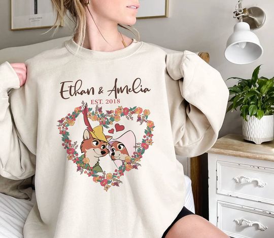 Disneyland Valentine Shirt, Robin Hood And Maid Marian Shirt